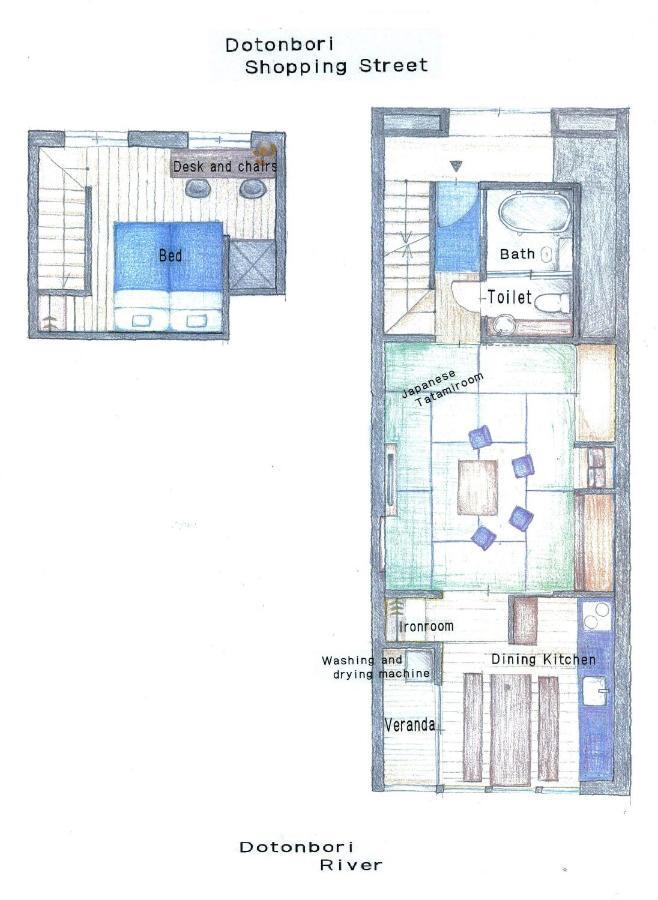 Apartamento Aqua Cite Dotonbori Osaka Exterior foto